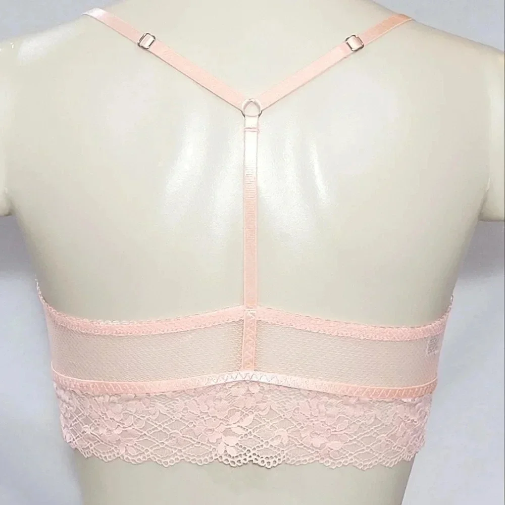 XL X-LARGE‎ Gilligan O'Malley Front Close Lace Y-Back Bralette NWT